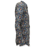 Gentile Bellini Lyx italienska man skjorta - Digital Floral Print - 3062 - Grön Gentile Bellini Lyx italienska man skjorta - Digital Floral Print - 3062 - Grön