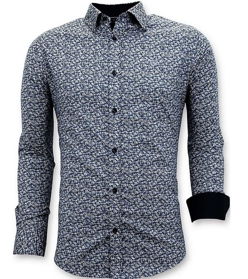 Gentile Bellini Skräddarsydda Shirts Män - Slim Fit Skjortor - 3045 - Blå