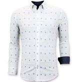 Gentile Bellini Italienska Herrskjortor - Slim Fit Shirt  - 3047 - Vit Gentile Bellini Italienska Herrskjortor - Slim Fit Shirt  - 3047 - Vit