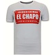 Lyx Män T-shirt - Joaquin El Chapo Guzman - Vit