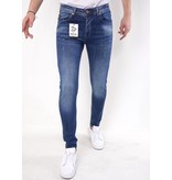True Rise Slim Fit Stretch Jeans Herr - 5304 - Blå
