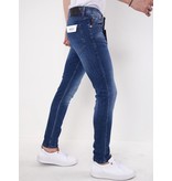 True Rise Slim Fit Stretch Jeans Herr - 5304 - Blå