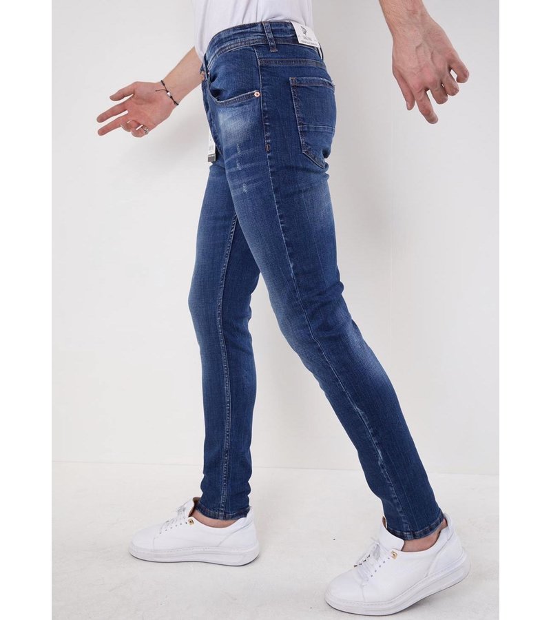 True Rise Slim Fit Stretch Jeans Herr - 5304 - Blå