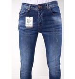 True Rise Slim Fit Stretch Jeans Herr - 5304 - Blå