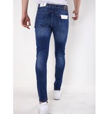 True Rise Slim Fit Stretch Jeans Herr - 5304 - Blå