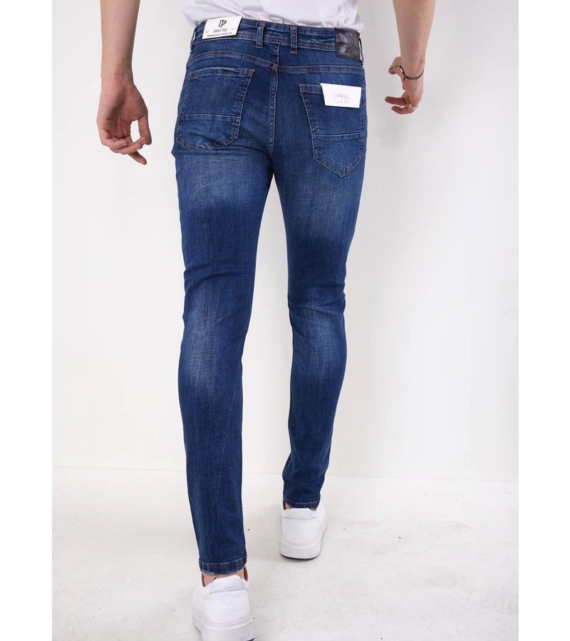 True Rise Slim Fit Stretch Jeans Herr - 5304 - Blå