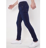True Rise Jeans För Män - 5306 - Blå