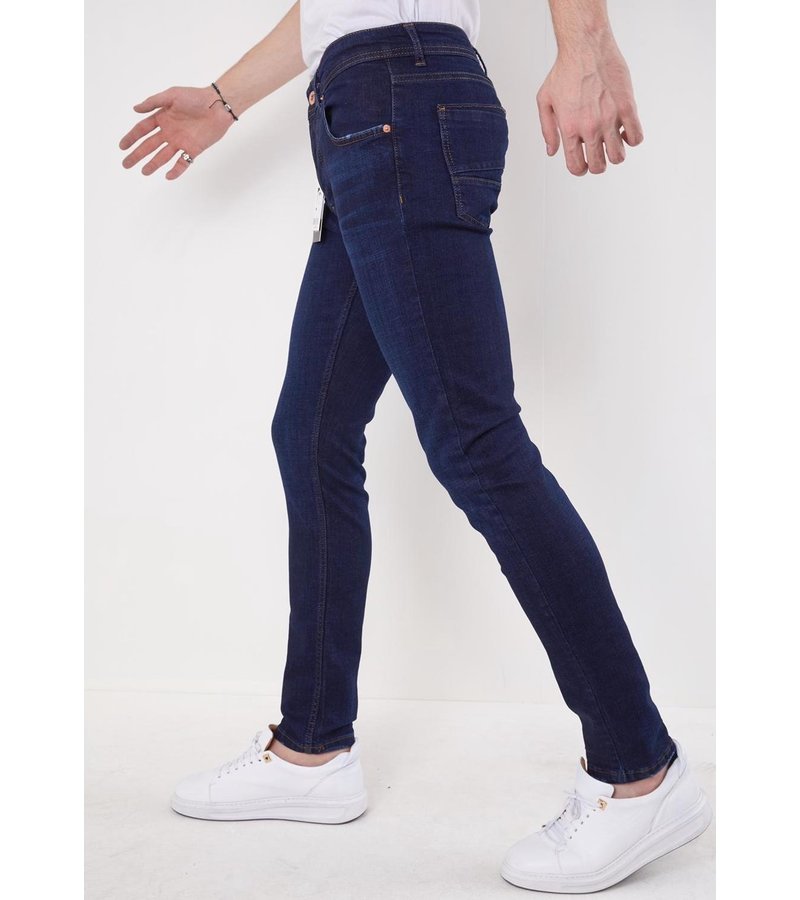 True Rise Jeans För Män - 5306 - Blå