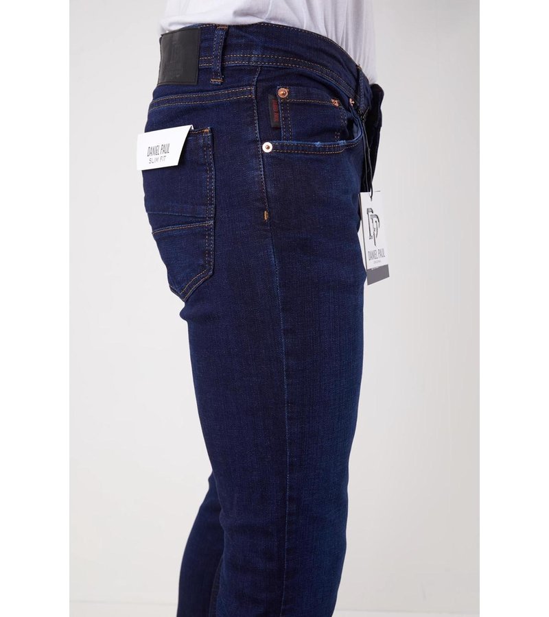 True Rise Jeans För Män - 5306 - Blå