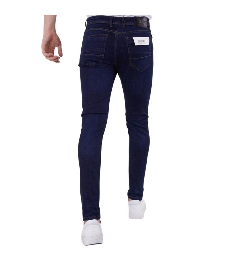 True Rise Jeans För Män - 5306 - Blå