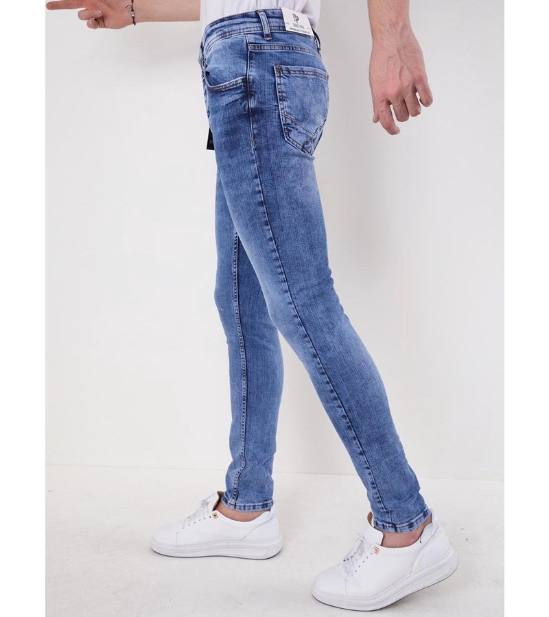 True Rise Tight Jeans Men - 5305 - Blå