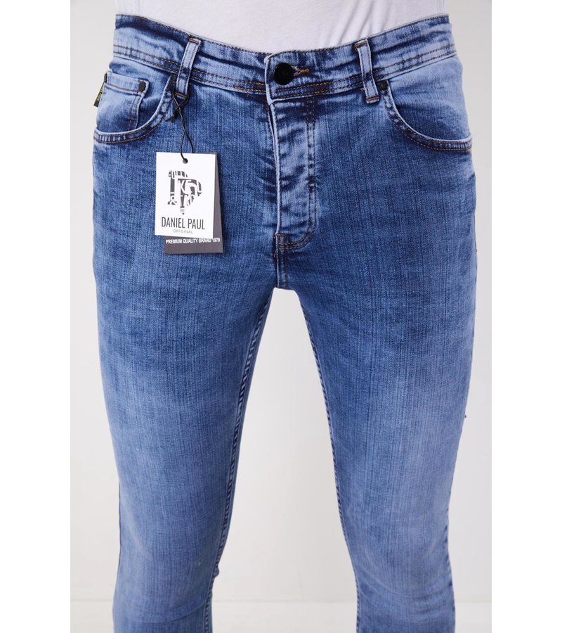 True Rise Tight Jeans Men - 5305 - Blå