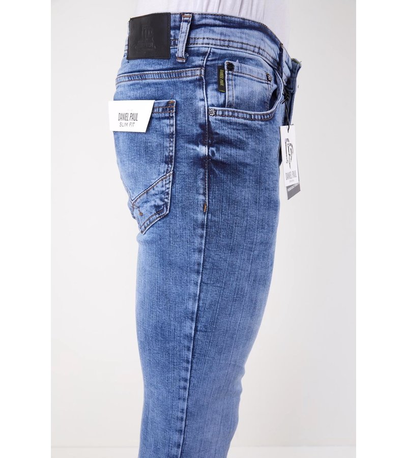 True Rise Tight Jeans Men - 5305 - Blå