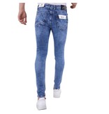 True Rise Tight Jeans Men - 5305 - Blå