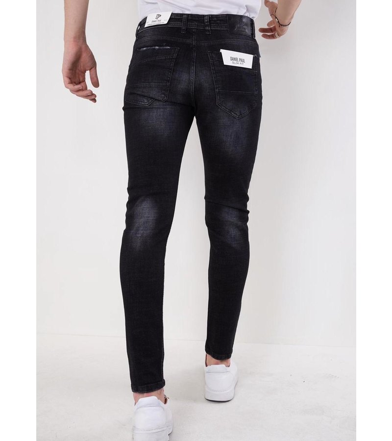 True Rise Billiga Jeans Män  - 5508 - Svart