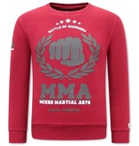 Local Fanatic MMA Fighter Sweatshirt Herr - Bordeaux