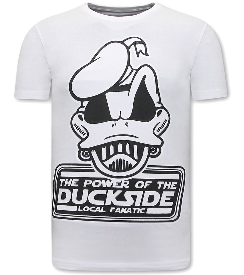 Local Fanatic  DuckSide  Herr T-Shirt  - Vit