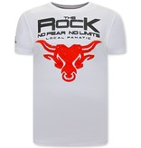 Local Fanatic T Shirt Med Tryck The Rock - Vit Local Fanatic T Shirt Med Tryck The Rock - Vit