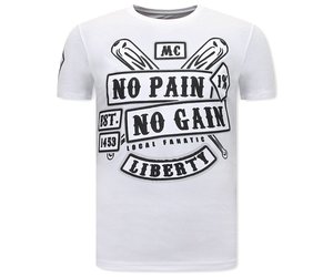 T Shirt Med Tryck Sons of Anarchy MC Vit | NY | - Styleitaly.se