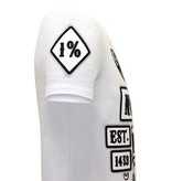 Local Fanatic  T Shirt Med Tryck Sons of Anarchy MC - Vit