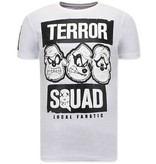 Local Fanatic T Shirt Med Tryck  Beagle Boys Squad  - Vit