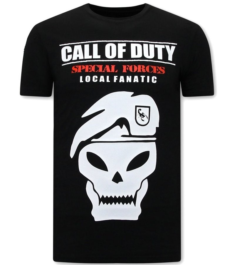 Local Fanatic T Shirt Med Tryck Call of Duty - Svart