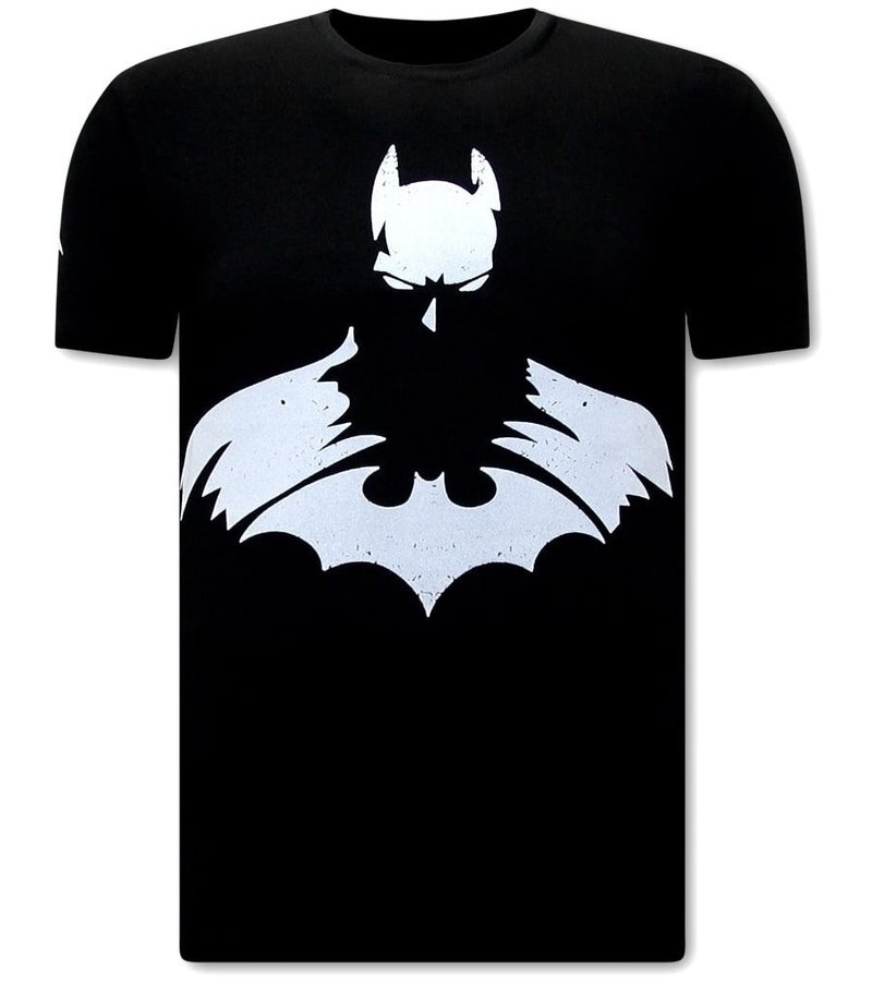 Local Fanatic T shirt Herr Batman Print - Svart