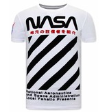 Local Fanatic NASA  Herr T Shirt - Vit