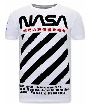 Local Fanatic NASA  Herr T Shirt - Vit