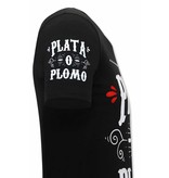 Local Fanatic Narcos Plata O Plomo  Herr T-Shirt - Svart