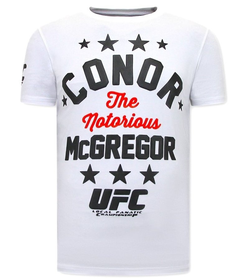 Local Fanatic The Notorious Mcgregor Herr T-Shirt - Vit