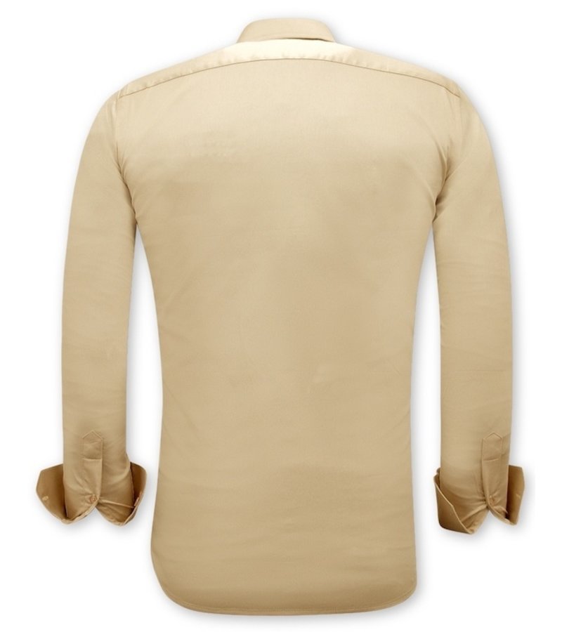 Gentile Bellini Klassiska Skjortor - 3070 - Beige