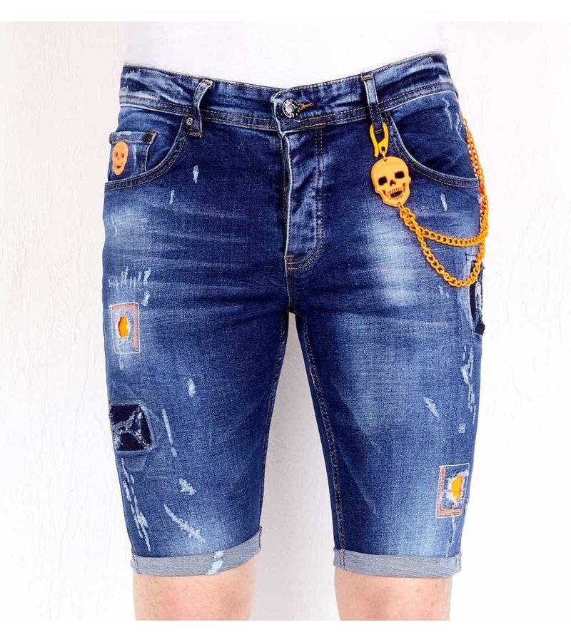 Local Fanatic Snygga Jeansshorts Herr - 1016 - Bla