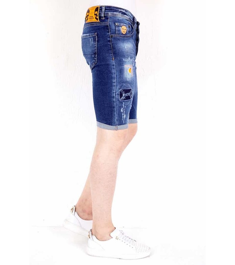 Local Fanatic Snygga Jeansshorts Herr - 1016 - Bla