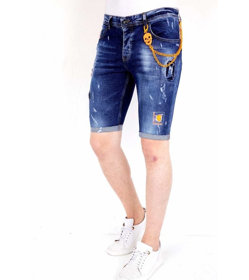 Local Fanatic Snygga Jeansshorts Herr - 1016 - Bla