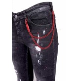 Local Fanatic Slim Jeans Kille - 1012 - Svart