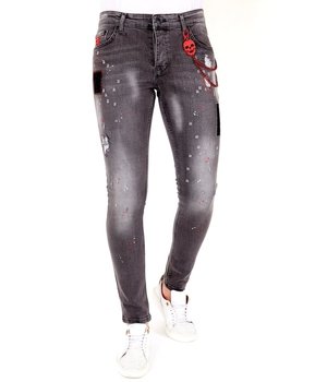 Local Fanatic Trendiga Jeans Herr - 1032 - Gra