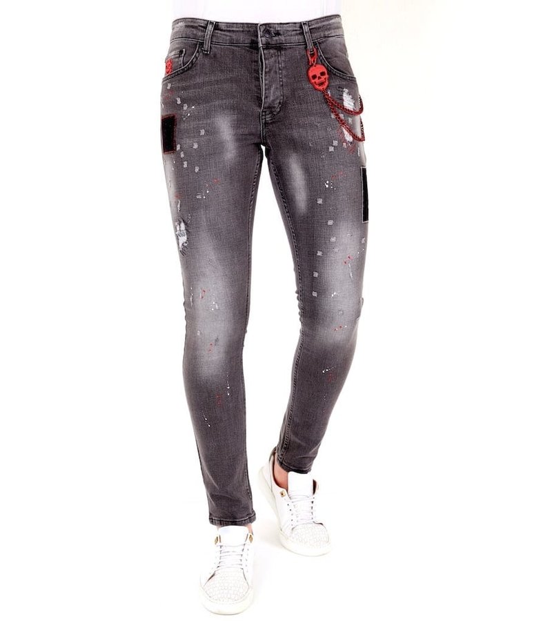 Local Fanatic Trendiga Jeans Herr - 1032 - Gra