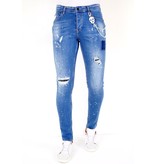 Local Fanatic Jeans Med Färgstänk Herr - 1031- Bla