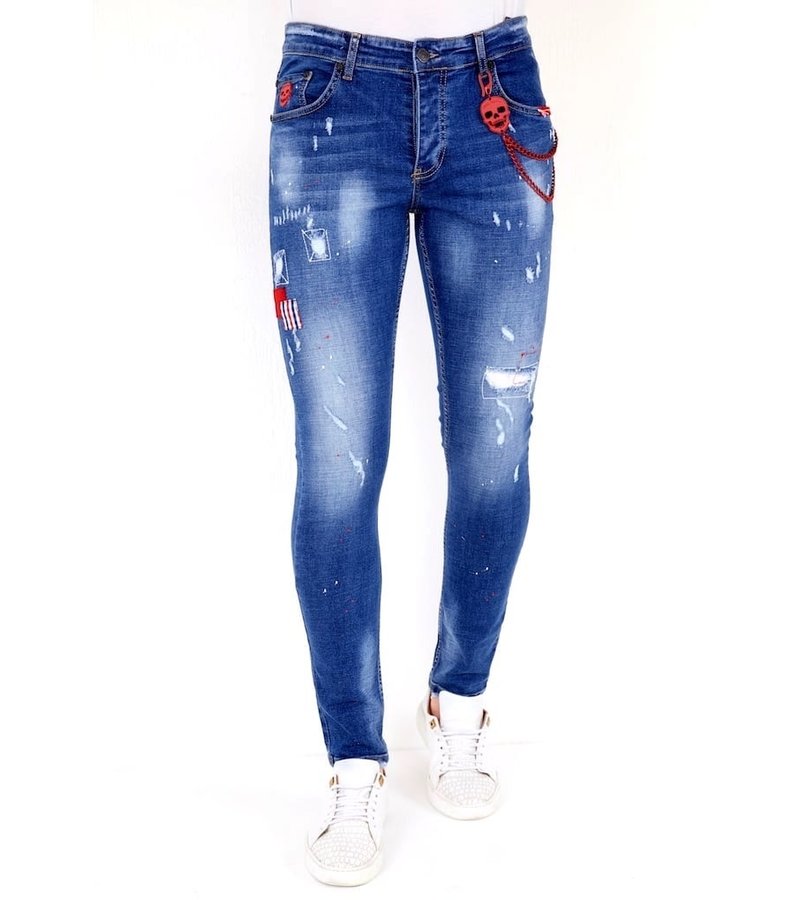 Local Fanatic Jeans Met Gerafeld Effect - 1030 - Bla