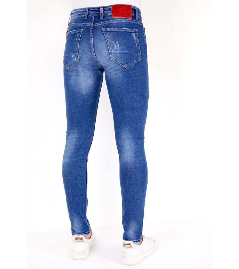 Local Fanatic Jeans Met Gerafeld Effect - 1030 - Bla