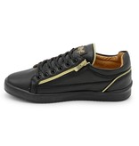 Cash Money Sneakers Herr Zippers Black - CMS97 - Svart