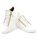 Cash Money Sneakers Herr Majesty White Gold - CMS98 - Vit