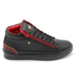 Cash Money Sneakers Herr Cesar Black Red - CMS98 - Svart