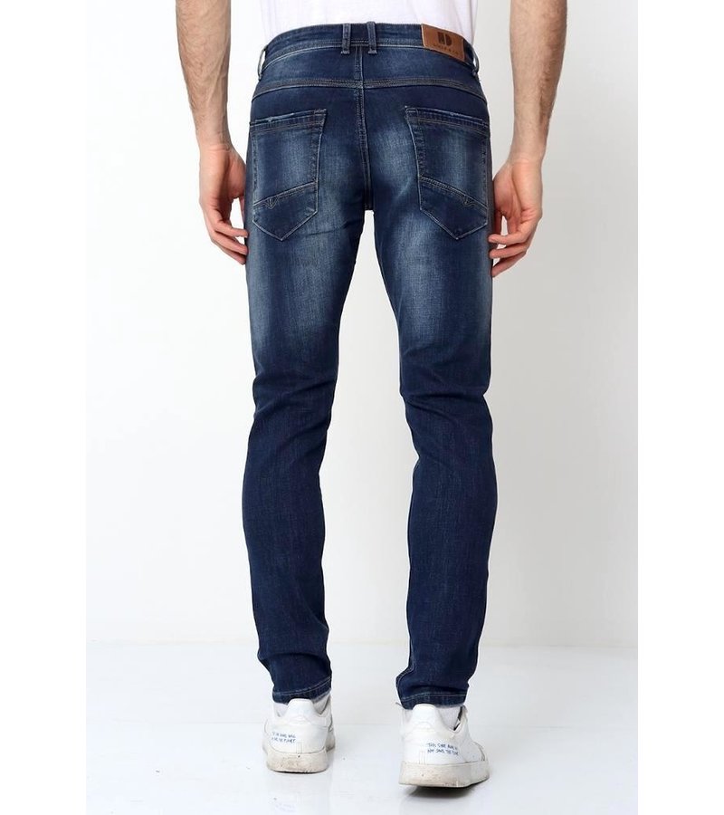 True Rise Märkesjeans Billigt - D-3178 - Bla