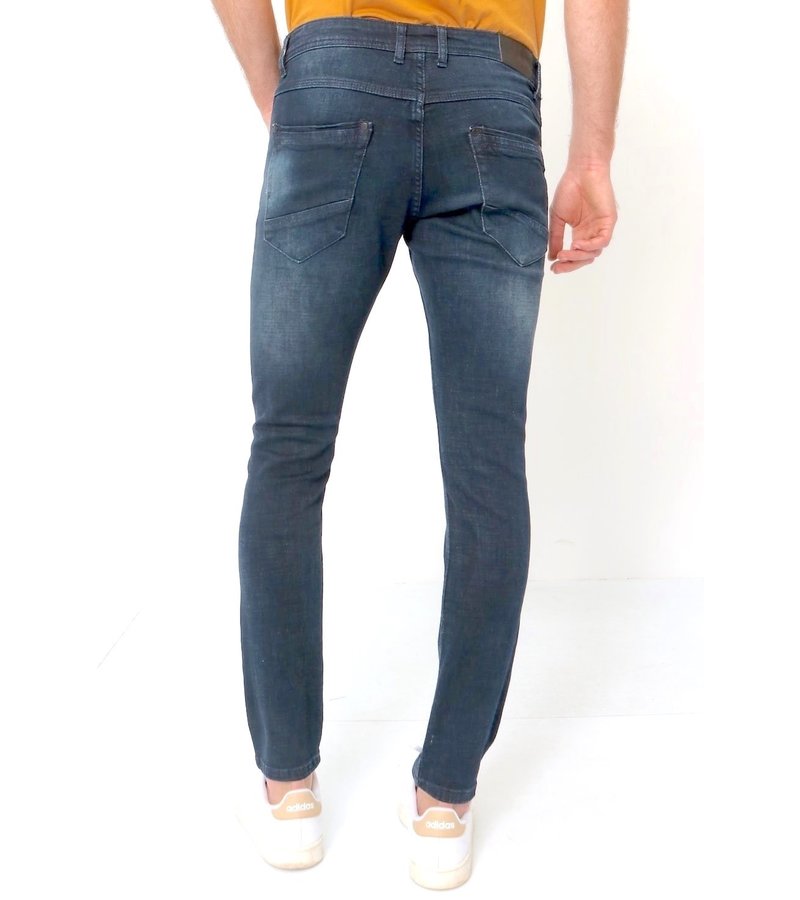 True Rise Billiga Jeans Män - D-3059 - Bla