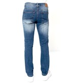 True Rise Jeans Stretch Herr - A-11027 - Bla