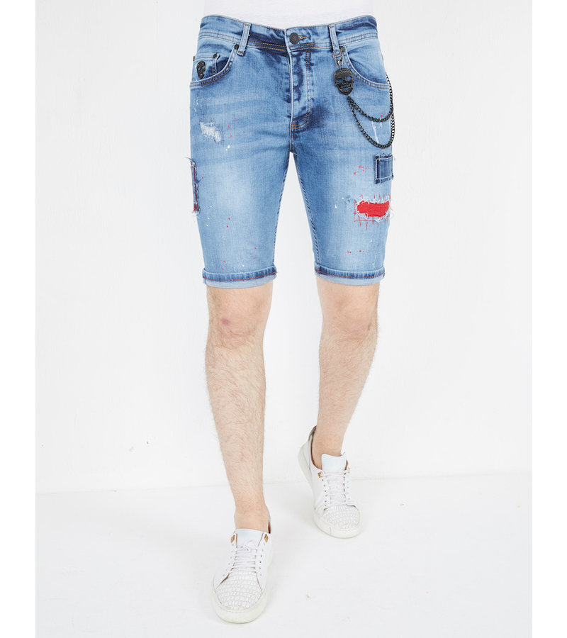 Local Fanatic Ljusa Jeansshorts Herr - 1042 - Bla