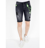 Local Fanatic Shorts Jeans Herr - 1045 - Svart