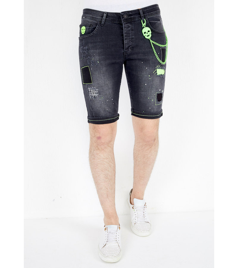 Local Fanatic Shorts Jeans Herr - 1045 - Svart
